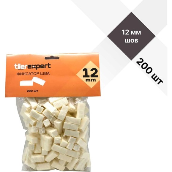 Фиксатор шва TILEREXPERT 30x12x12 мм, (200 шт), для клинкера фш12 Фиксатор шва TILEREXPERT 30x12x12 мм, (200 шт), для клинкера фш12