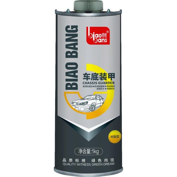 Антигравий Biao Bang черный (мастика для днища), евробаллон 1 кг VU1002