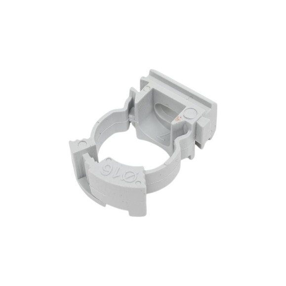 Хомутный держатель IEK CFC16 серый CTA10MP-CFC16-K41-100