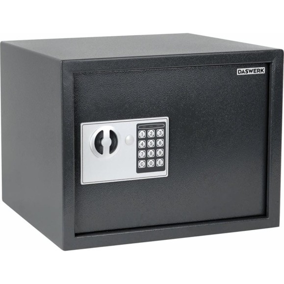 Мебельный сейф DASWERK SC-300EL 300x380x300 мм, электронный замок, графит 291346 Мебельный сейф DASWERK SC-300EL 300x380x300 мм, электронный замок, графит 291346