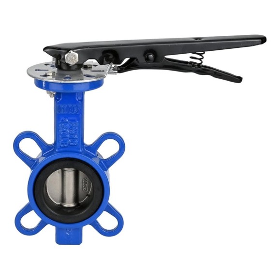 Дисковый поворотный затвор DN.ru WCB-316l-VITON Ду100 Ру16 с рукояткой D050-06599