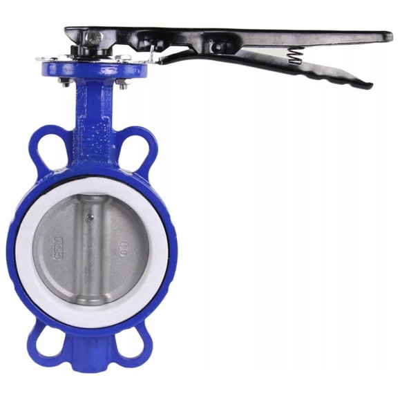 Поворотный затвор DN.ru WCB-316L-PTFE Ду65 Ру16, углеродистая сталь, PTFE, с ручкой D050-02400 Поворотный затвор DN.ru WCB-316L-PTFE Ду65 Ру16, углеродистая сталь, PTFE, с ручкой D050-02400