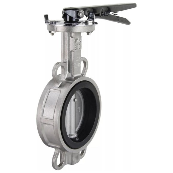 Затвор дисковый поворотный DN.ru 316L-316L-NBR Ду300 Ру16 с рукояткой D050-01516 Затвор дисковый поворотный DN.ru 316L-316L-NBR Ду300 Ру16 с рукояткой D050-01516