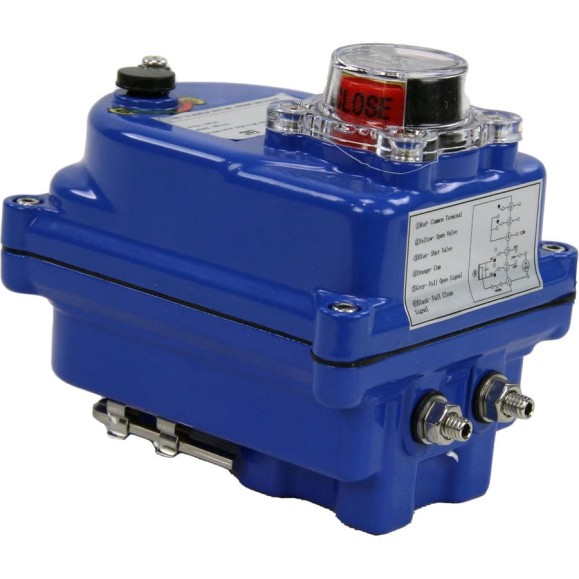Четвертьоборотный электропривод DN.ru 003 blue 220в D300-00710