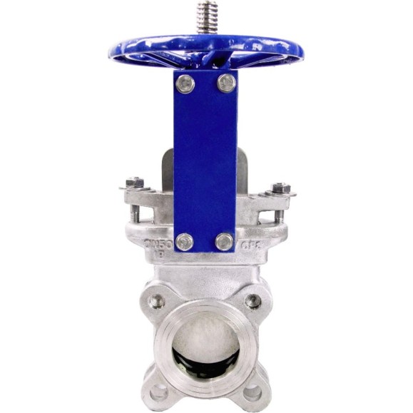 Задвижка шиберная DN.ru SS304-SS304-METAL-1W-W Ду300 Ру10 со штурвалом и выдвижным штоком D040-05715 Задвижка шиберная DN.ru SS304-SS304-METAL-1W-W Ду300 Ру10 со штурвалом и выдвижным штоком D040-05715