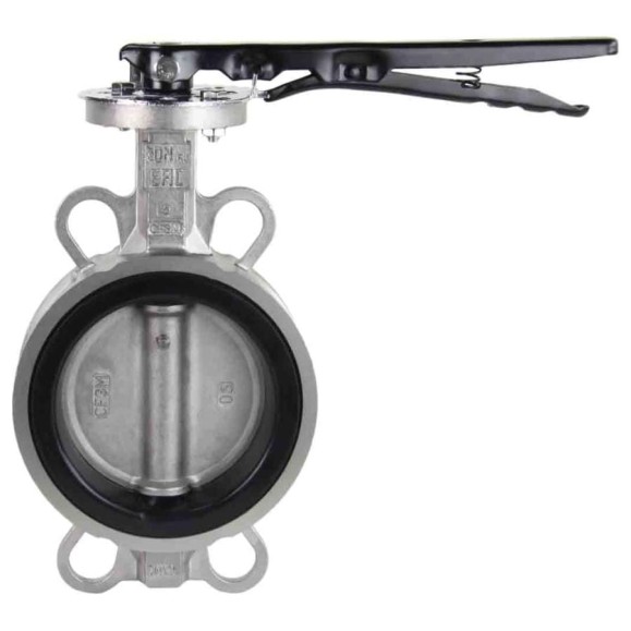 Затвор дисковый поворотный DN.ru 316L-316L-NBR Ду125 Ру16 с рукояткой D050-01451 Затвор дисковый поворотный DN.ru 316L-316L-NBR Ду125 Ру16 с рукояткой D050-01451