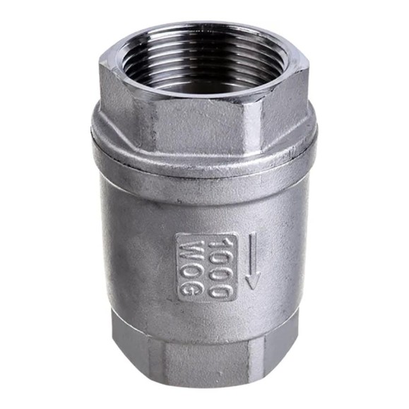 Клапан обратный LSCV 1 1/4″ DN.ru Ду32 Ру16 муфтовый, пружинный, нержавеющая сталь D100-00490