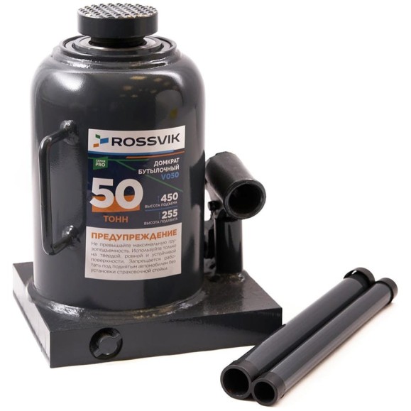 Домкрат бутылочный Rossvik PRO V050 г/п 50.0 т V050 PRO Домкрат бутылочный Rossvik PRO V050 г/п 50.0 т V050 PRO