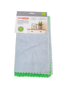 Салфетка для уборки Econova 3 шт., 30x30 см 413030318