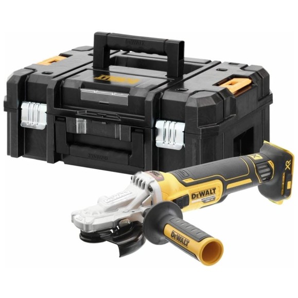 Аккумуляторная угловая шлифмашина DEWALT DCG405FNT, 18 В, 125 мм, 9000 об/мин, без АКБ и ЗУ, в кейсе TSTAK DCG405FNT-XJ