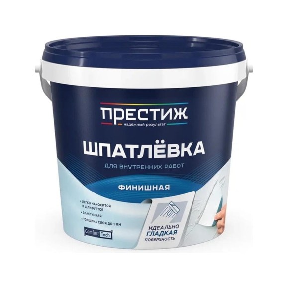 Шпатлевка финишная ПРЕСТИЖ 1,5 кг 260718 Шпатлевка финишная ПРЕСТИЖ 1,5 кг 260718