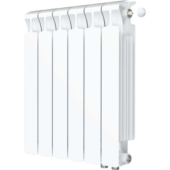 Биметаллический радиатор RIFAR MONOLIT Ventil 500 06 секц. нижн. прав. R-MN-500-06-VR