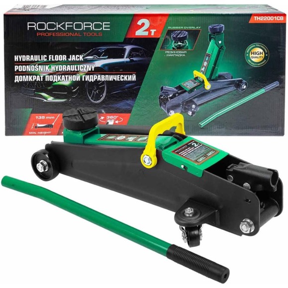 Домкрат ROCKFORCE подкатной 2т RF-TH22001CB(29978) Домкрат ROCKFORCE подкатной 2т RF-TH22001CB(29978)