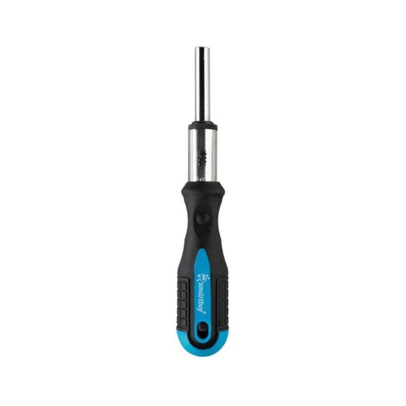 Отвертка реверсивная Smartbuy с набором бит, 4 биты PH1, PH2, SL5, SL6, CR-V сталь Tools SBT-SCBS-5P1