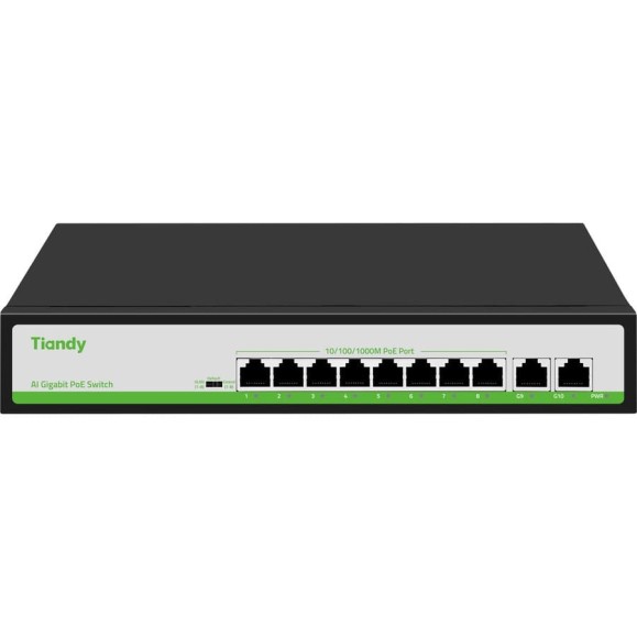 Неуправляемый РоЕ коммутатор Tiandy 10 портов TC-P3S010 G/0820/AT/110 00-01024123