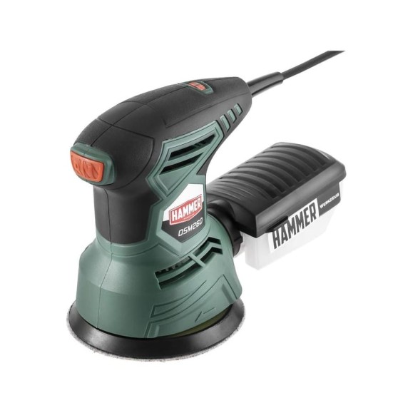 Орбитальная шлифовальная машина Hammer Flex 260 Вт, диаметр 125 мм, 6000-12000 об/мин OSM260