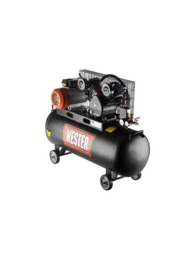 Компрессор WESTER WBK2200/100PRO ременной привод, поршневой масляный, 2200 Вт, 340л/мин, 8бар 631639