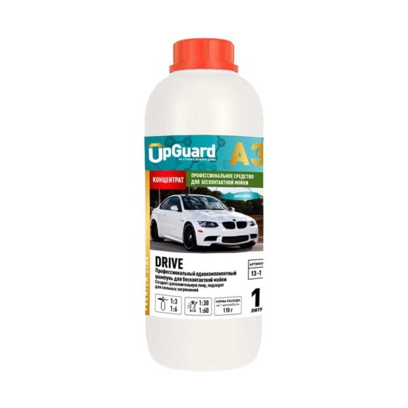 Усиленный автошампунь для бесконтактной мойки. UPGUARD A3 DRIVE 1л. 13-1