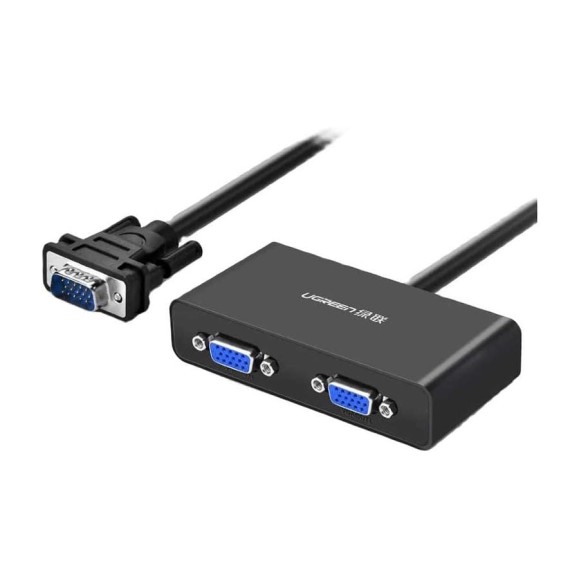 Сплиттер Ugreen 1_2 VGA splitter. цвет черный 20918_