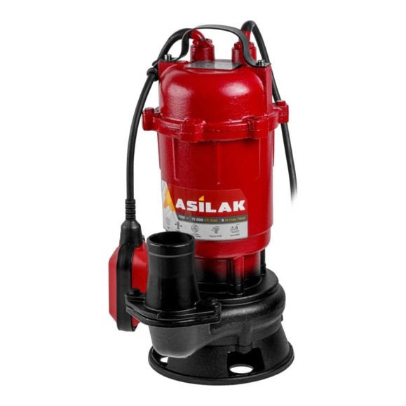 Насос погружной для грязной воды ASILAK SLP-1500 AS4410-1 Насос погружной для грязной воды ASILAK SLP-1500 AS4410-1