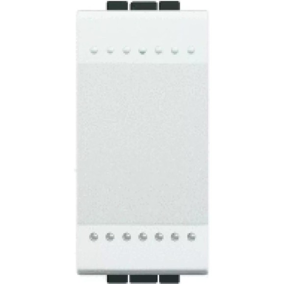 Переключатель Bticino Livinglight с винтовыми клемами, размер 1 модуль, цвет белый N4003N