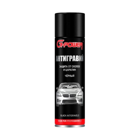 Антигравий G-POWER защита от сколов и царапин, чёрный, аэрозоль 400 мл GP-351