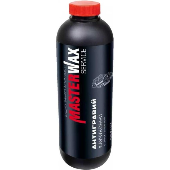 Антигравий каучуковый пластик MasterWax 1л WHITE с эффектом шагрени MW030902