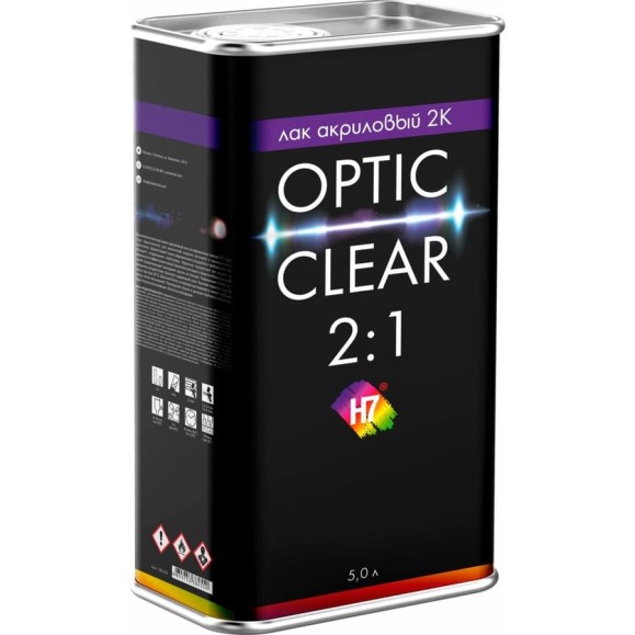 Лак акриловый H7 2K 2:1 Optic clear 5 л 382550