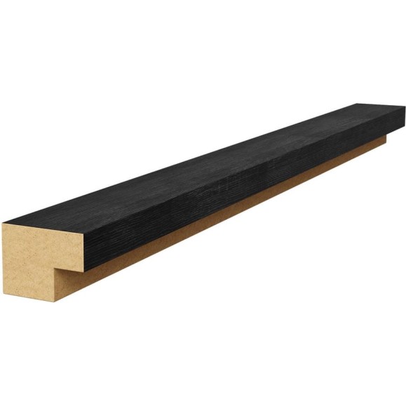 Торцевая рейка Cosca Decor 25x19x1350 мм, МДФ, дуб графит 00-00076272