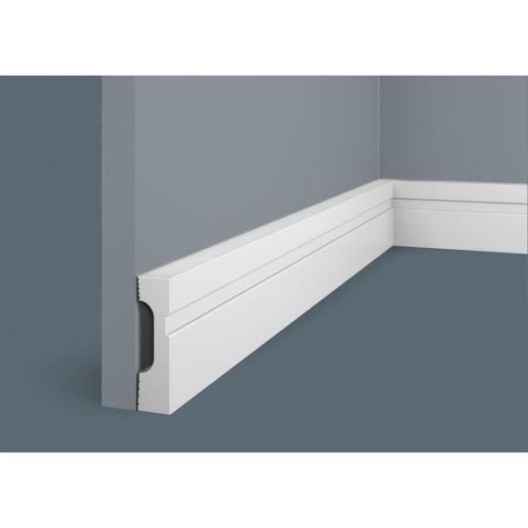Плинтус Cosca Decor 70x19x2000 мм, экополимер, PX029 00-00070889