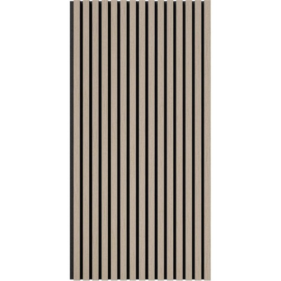 Акустическая панель Cosca Decor черный войлок, 1200x600x21 мм, шпон дуб латте бежевый 00-00078913 Акустическая панель Cosca Decor черный войлок, 1200x600x21 мм, шпон дуб латте бежевый 00-00078913