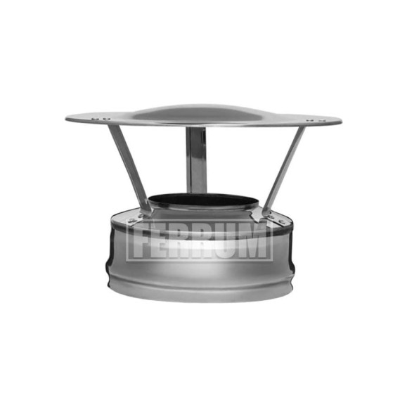 Оголовок FERRUM 430/0,5 мм, нержавеющая сталь, ф110x200 f3102 Оголовок FERRUM 430/0,5 мм, нержавеющая сталь, ф110x200 f3102