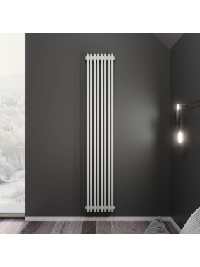 Радиатор Faberg Extra 2-х трубный, подключение - нижнее правое, секций - 8, высота - 1800, цвет - RAL9016 FB.700.2.1800.8.9016