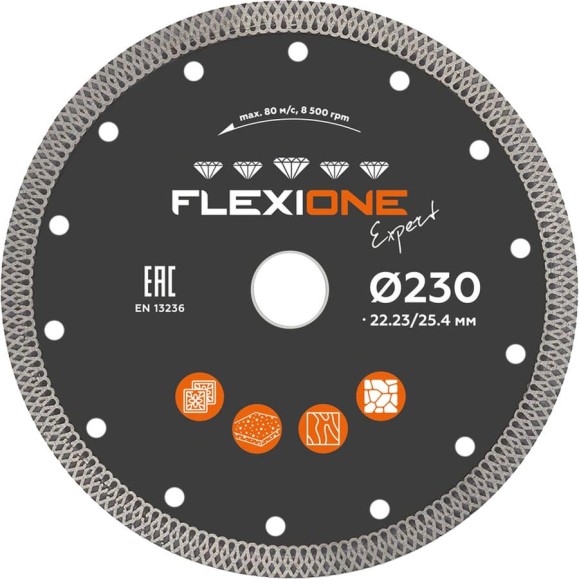 Алмазный диск Flexiоne Expert 230х22.2 мм, керамогранит 50000274 Алмазный диск Flexiоne Expert 230х22.2 мм, керамогранит 50000274