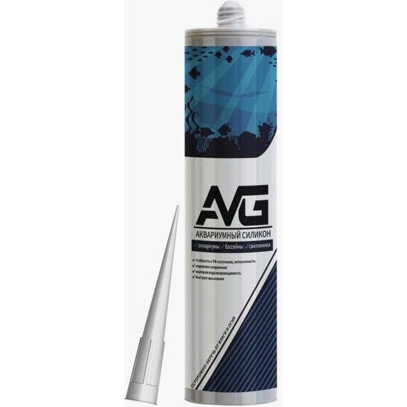 Герметик силиконовый аквариумный AVG Аквариум прозрачный