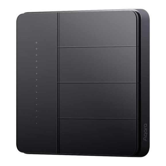 Умный настенный выключатель AQARA Z1 Pro (4 клавиши), цвет: серый, модель ZNQBKG45LM_gr