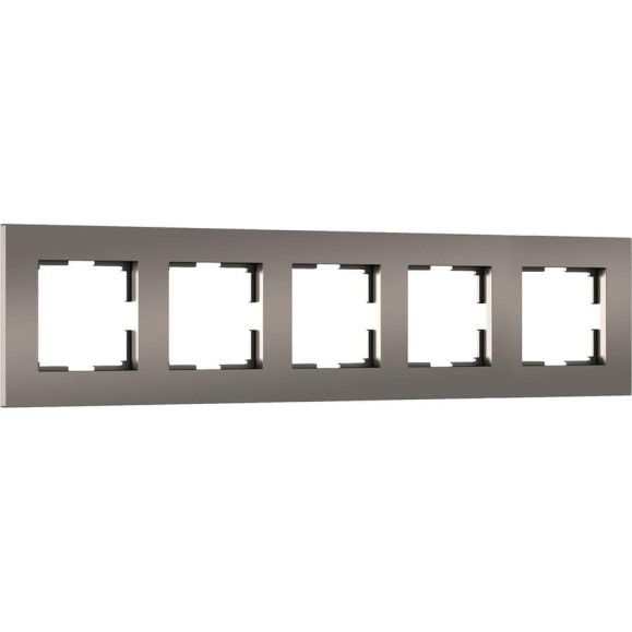 Рамка WERKEL на 5 постов Slab (бронза софт) a067788 Рамка WERKEL на 5 постов Slab (бронза софт) a067788