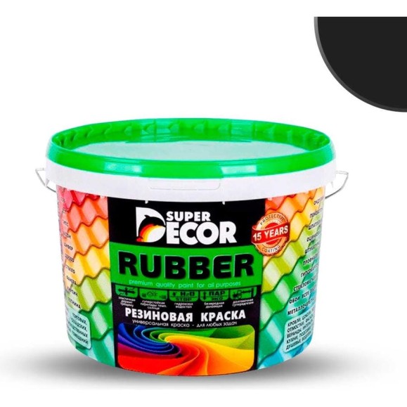 Резиновая краска SUPER DECOR №12 Карибская ночь, 3 кг 4630024701018