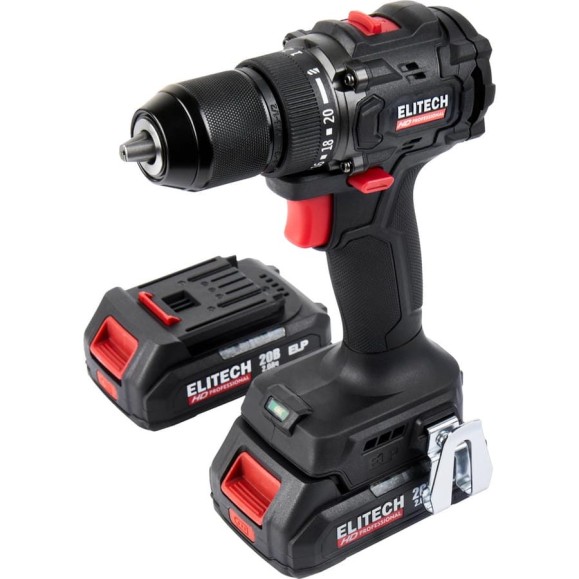 Аккумуляторная дрель Elitech CD 20SL2 (20В, 2х2Ач, 60Нм, BL) HD 205717 Аккумуляторная дрель Elitech CD 20SL2 (20В, 2х2Ач, 60Нм, BL) HD 205717
