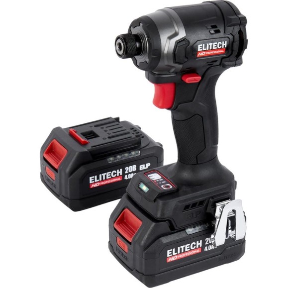 Винтоверт аккумуляторный ударный Elitech CS 2003SL, 20 В, 260 Нм, BL, 2x4 Ач HD 205733