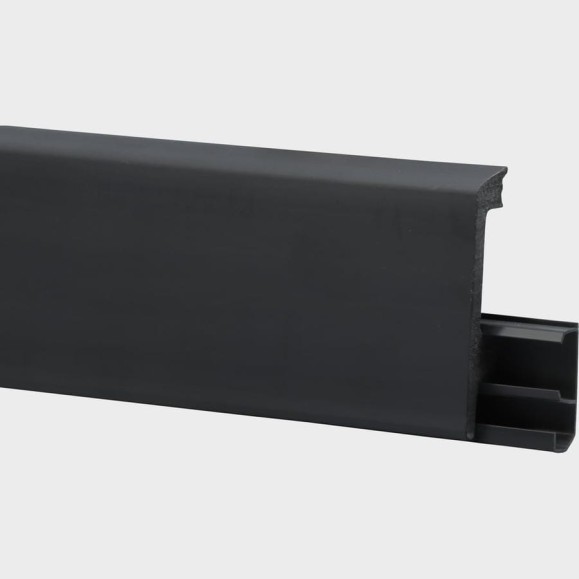 Плинтус FLOORWOOD HDPS WINART PRO напольный, универсальный монтаж, 80 мм, 2 м, 20 шт, Quadro, Антрацит Т0030653 Плинтус FLOORWOOD HDPS WINART PRO напольный, универсальный монтаж, 80 мм, 2 м, 20 шт, Quadro, Антрацит Т0030653