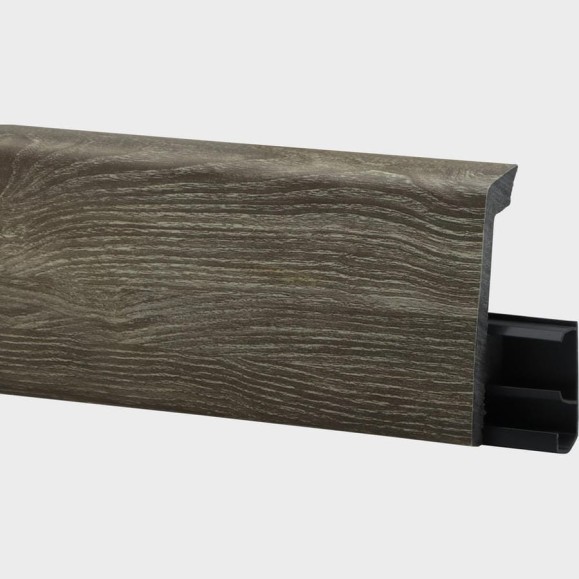 Плинтус FLOORWOOD HDPS WINART PRO напольный, универсальный монтаж, 80 мм, 2 м, 20 шт, Quadro, Дуб Кавказ Т0030655 Плинтус FLOORWOOD HDPS WINART PRO напольный, универсальный монтаж, 80 мм, 2 м, 20 шт, Quadro, Дуб Кавказ Т0030655