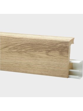 Плинтус FLOORWOOD HDPS WINART PRO напольный, универсальный монтаж, 80 мм, 2 м, 20 шт, Quadro, Байкал Т0030646