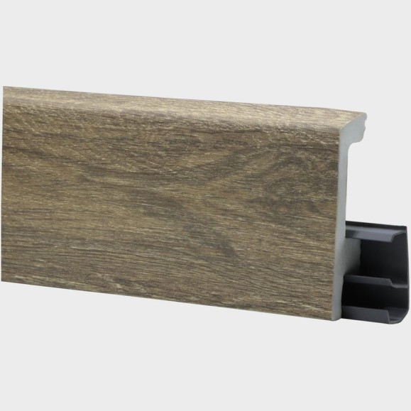 Плинтус FLOORWOOD HDPS WINART PRO напольный, универсальный монтаж, 80 мм, 2 м, 20шт, Quadro, Дуб Орнетте Т0030650