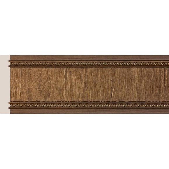 Молдинг Cosca Decor интерьерный багет, 50x11x2400 мм, Дуб тёмный, бордюр СПБ016640