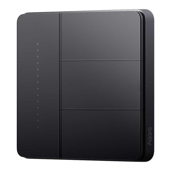 Умный настенный выключатель AQARA Z1 Pro (3 клавиши), цвет: серый, модель ZNQBKG44LM_gr Умный настенный выключатель AQARA Z1 Pro (3 клавиши), цвет: серый, модель ZNQBKG44LM_gr
