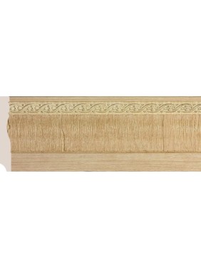 Плинтус Cosca Decor интерьерный багет, 95x14x2400 мм, Ясень золотистый СПБ016618