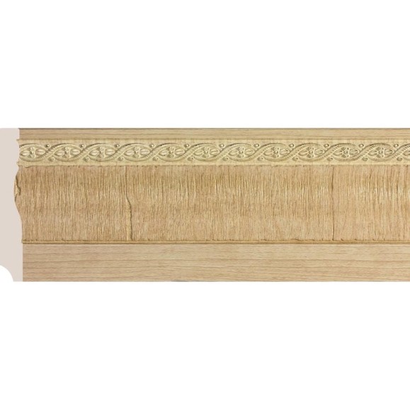 Плинтус Cosca Decor интерьерный багет, 95x14x2400 мм, Ясень золотистый СПБ016618