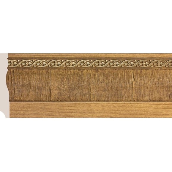Плинтус Cosca Decor интерьерный багет, 95x14x2400 мм, Дуб светлый СПБ016617