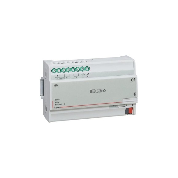 Светорегулятор универсальный Legrand KNX 500ВА 2-канальный. DIN 8 модулей. 002686
